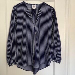 NWOT J. Crew Thomas Mason Poplin Striped Shirt | Size XS
